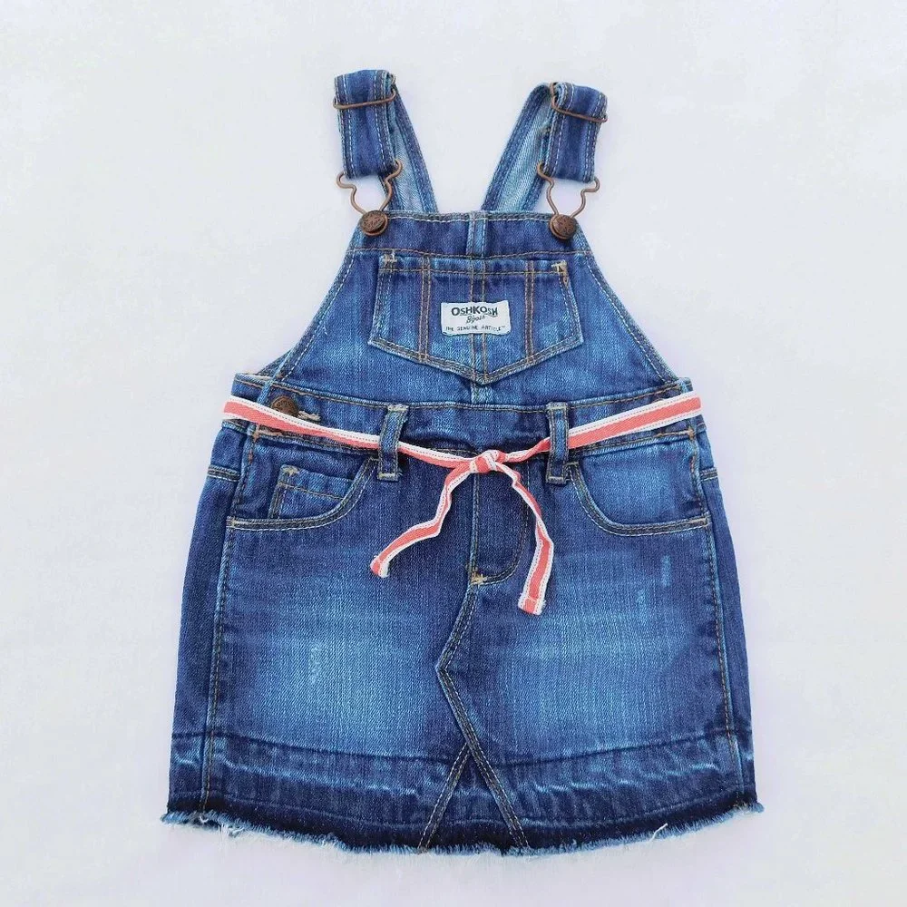 Oshkosh B'Gosh 12M Distressed Denim Jumper  NWOT